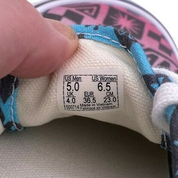 Vans Authentic Tribal Checkerboard Women 6.5 Skate Shoes Sneakers Ultra Cush - Picture 5 of 8